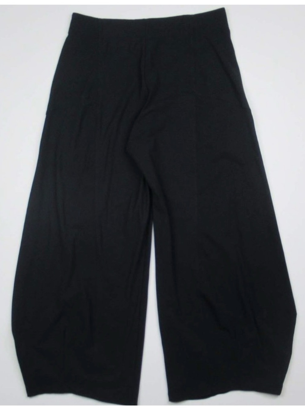 Porto Black Belden Ultra Wide Leg crop Travel Lagenlook Pants whimsygoth Pallazo